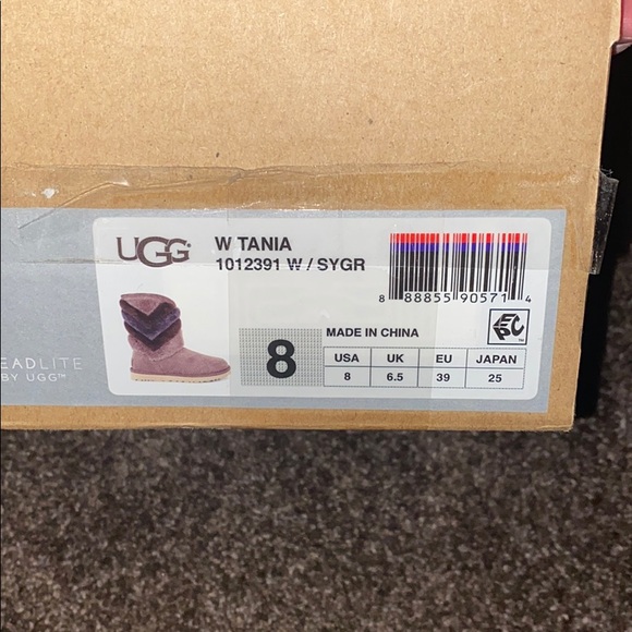 Tania Gray Blue Fur Uggs Boots - Picture 7 of 7